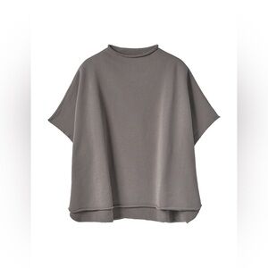 Frank & Eileen - Audrey Funnel Neck Capelet in Elephant